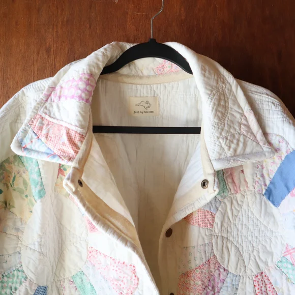 Upcycled Patchwork Quilt Chore Coat Barn Jacket M • L • XL - Picture 10 of 14